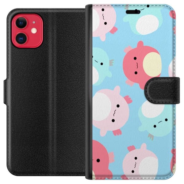 Kompatibel Tegnebogsetui til Apple iPhone 11 Squishmallow