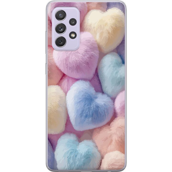 Samsung Galaxy A52s 5G Genomskinligt Skal Hjärtan Kärlek Grafisk Design Romantiskt Motiv Populärt Symbol Grafiskt Mönster Dekoration