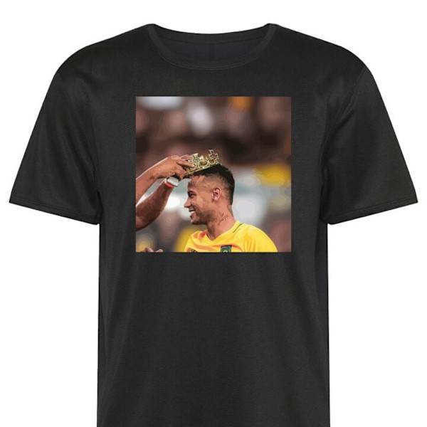 Tränings-T-shirt | Sport-T-shirt för Vuxen Neymar svart Medium