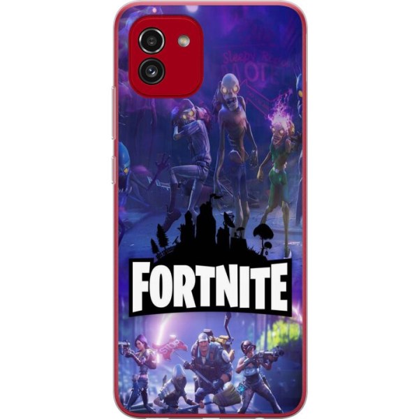 Samsung Galaxy A03 Gennemsigtig cover Fortnite