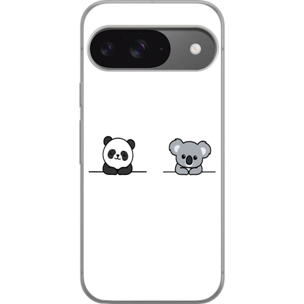 Google Pixel 9 Gjennomsiktig deksel Panda Koala