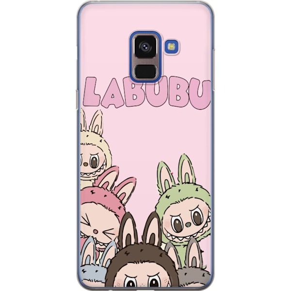 Samsung Galaxy A8 (2018) Läpinäkyvä kuori Labubu Pop Mart Hahmot Keräilykohteet Suosittu Hahmosarja Suunnittelu Pop Mart Leikkikalutaide Aihe