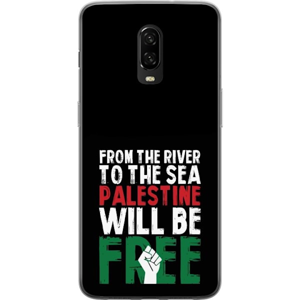 OnePlus 6T Läpinäkyvä kuori Vapauta Palestiina