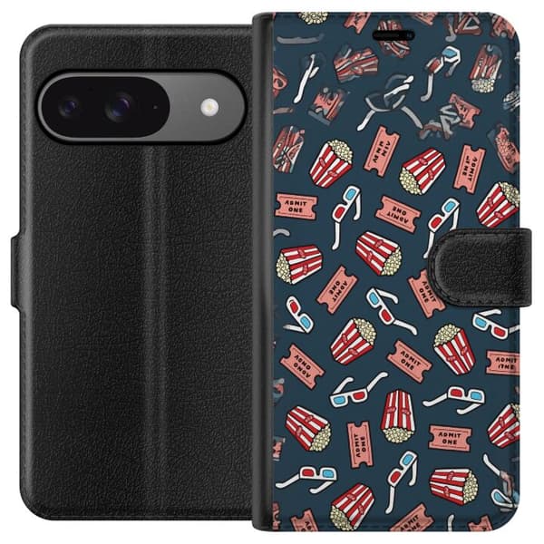 Kompatibel Tegnebogsetui til Google Pixel 9 Biokväll blå