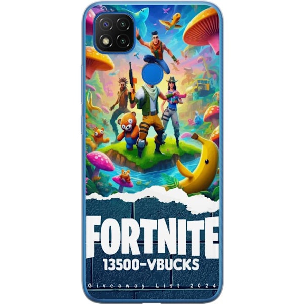 Xiaomi Redmi 9C Genomskinligt Skal Fortnite