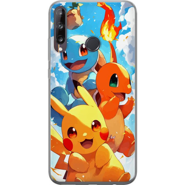 Huawei P40 lite E Läpinäkyvä kuori Pocket Creatures - innoi