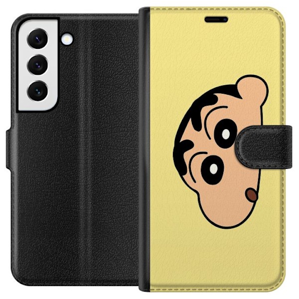 Samsung Galaxy S22+ 5G Tegnebogsetui Peeking Shinchan