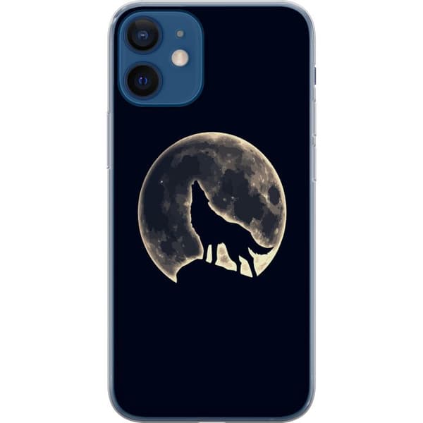 Kompatibelt Mobilskal till Apple iPhone 12 Varg Måne