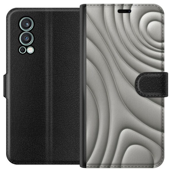 OnePlus Nord 2 5G Plånboksfodral Silver Waves