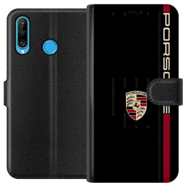 Huawei P30 lite Tegnebogsetui Porsche