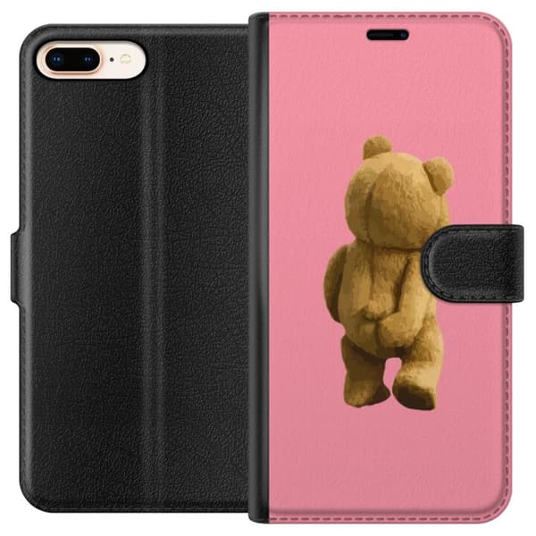 Kompatibelt Lommeboketui til Apple iPhone 8 Plus Palm Angels Teddy Bjørn