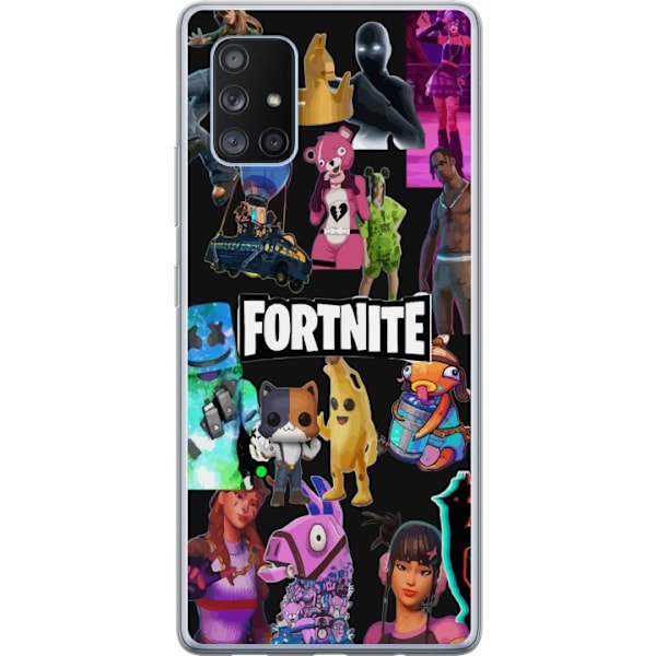 Samsung Galaxy A71 5G Läpinäkyvä kuori Fortnite