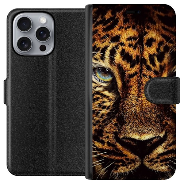 Apple iPhone 16 Pro Max Tegnebogsetui leopard