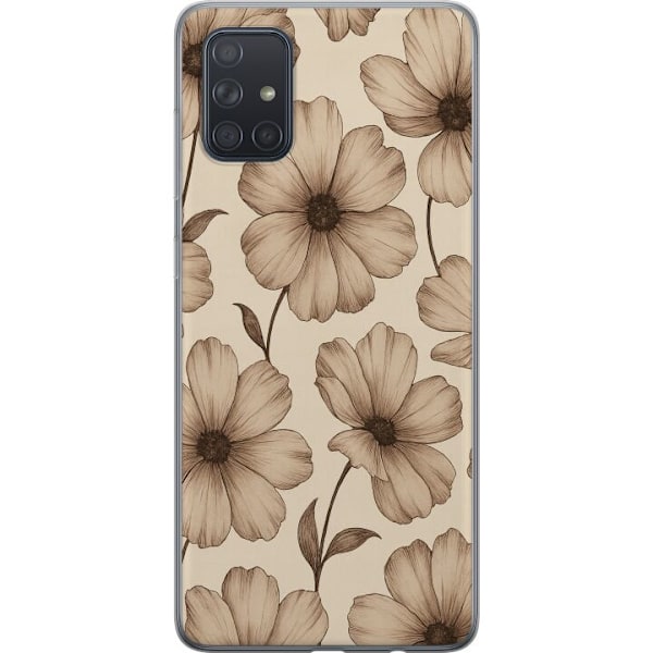Samsung Galaxy A71 Gennemsigtig cover Pastel Rush