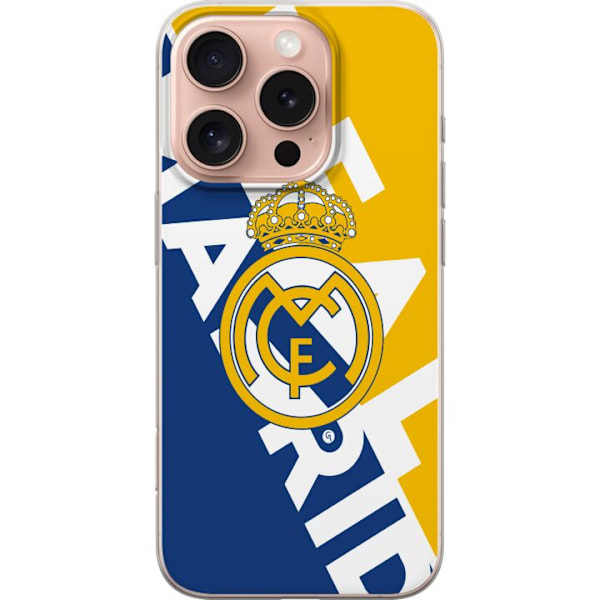 Apple iPhone 16 Pro Läpinäkyvä kuori Real Madrid