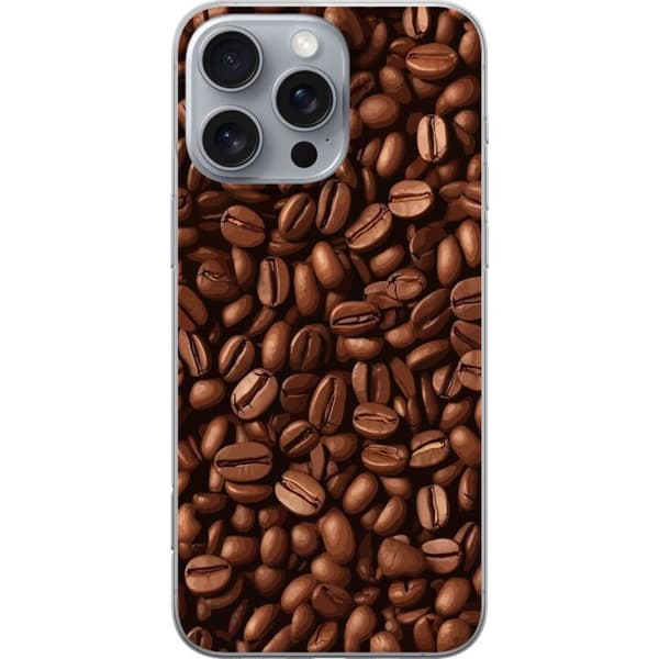 Kompatibelt Mobilskal till Apple iPhone 16 Pro Max Kaffebönor närbild brun