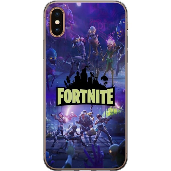 Apple iPhone X Genomskinligt Skal Fortnite