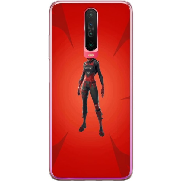 Xiaomi Redmi K30 Gennemsigtig cover Fortnite - Rød Ridder