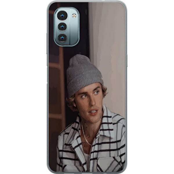 Nokia G11 Läpinäkyvä kuori Justin Bieber