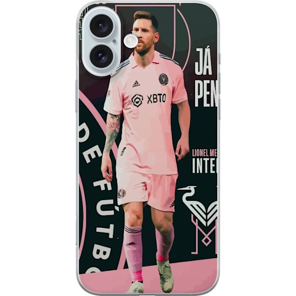 Apple iPhone 16 Plus Genomskinligt Skal Lionel Messi