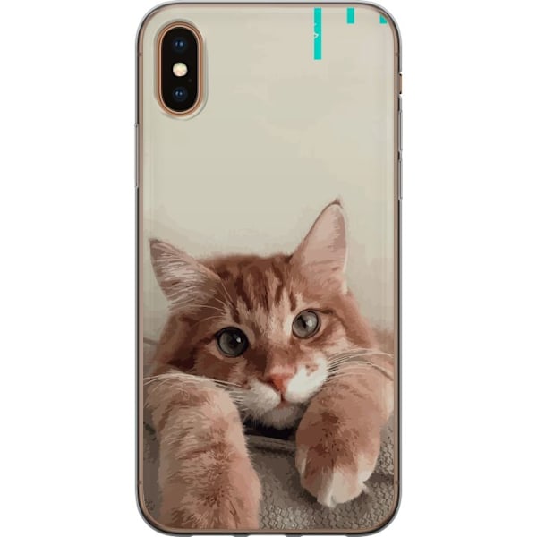 Apple iPhone X Gjennomsiktig deksel Katt