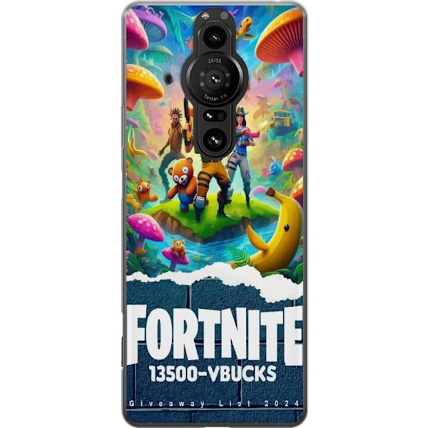 Sony Xperia Pro-I Läpinäkyvä kuori Fortnite