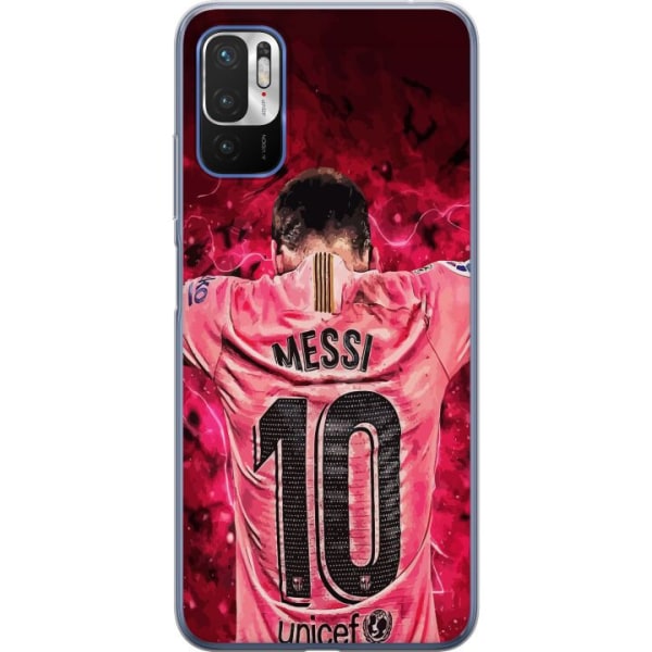 Xiaomi Redmi Note 10 5G Genomskinligt Skal Messi