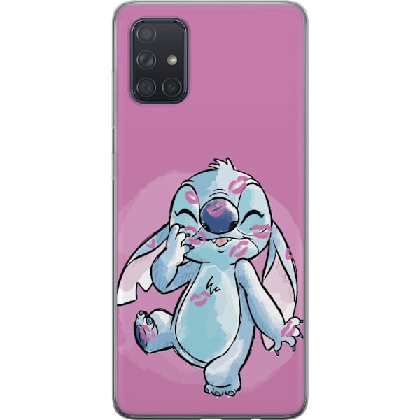 Samsung Galaxy A71 Läpinäkyvä kuori Stitch Puss