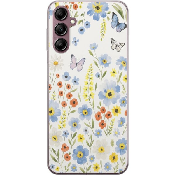 Samsung Galaxy A14 5G Gennemsigtig cover Sommerblomster