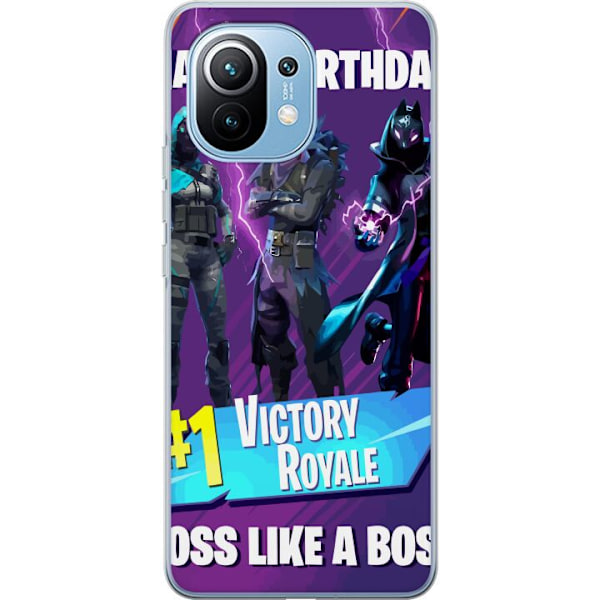 Xiaomi Mi 11 Gjennomsiktig deksel Fortnite