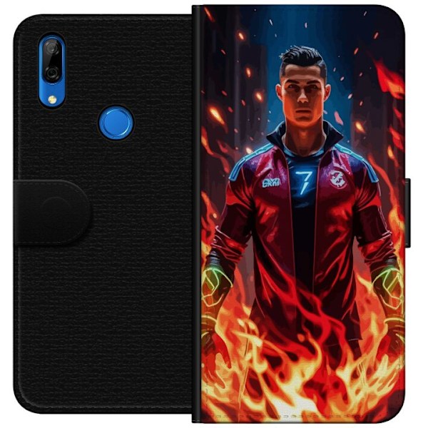 Huawei P Smart Z Tegnebogsetui Ronaldo Inferno - fodboldhelt i flammer