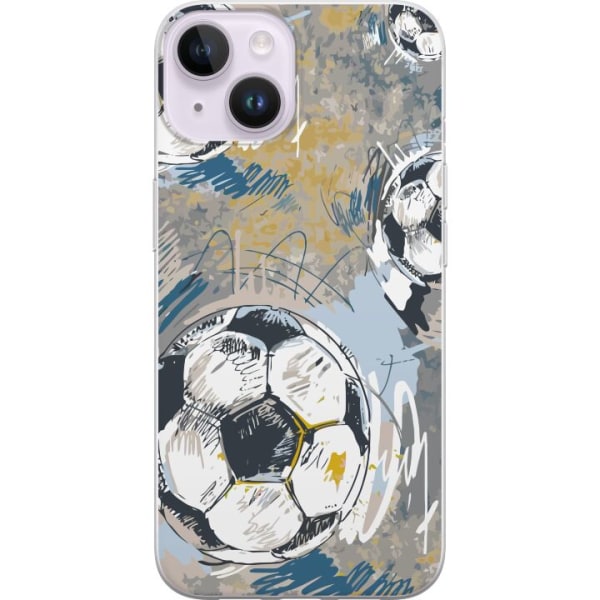 Apple iPhone 15 Plus Gennemsigtig cover Fodbold