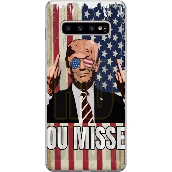 Samsung Galaxy S10+ Gjennomsiktig deksel Trump