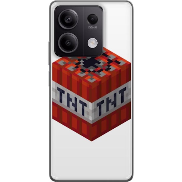 Xiaomi Redmi Note 13 Pro Genomskinligt Skal Minecraft TNT