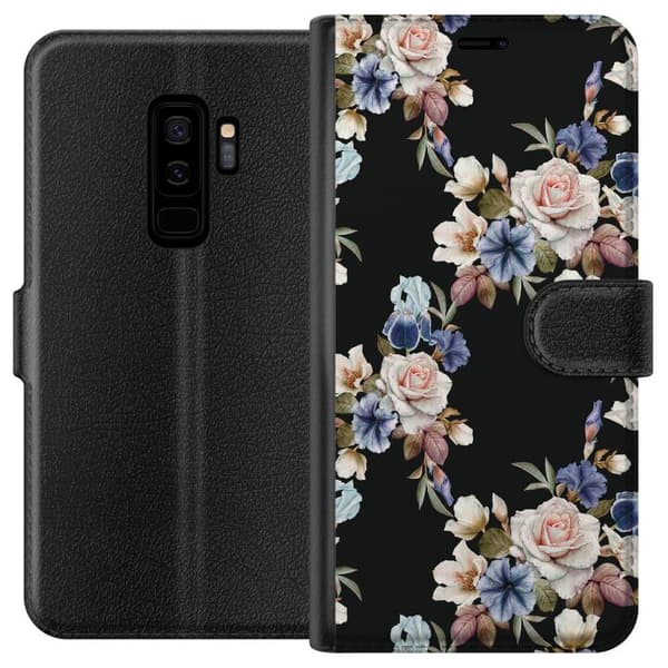Kompatibel Tegnebogsetui til Samsung Galaxy S9+ Blomstret