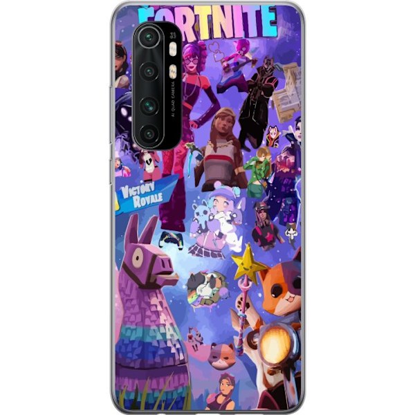 Xiaomi Mi Note 10 Lite Genomskinligt Skal Fortnite