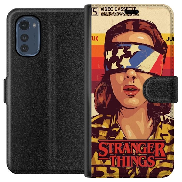 Motorola Moto E32s Lommeboketui Stranger Things VHS