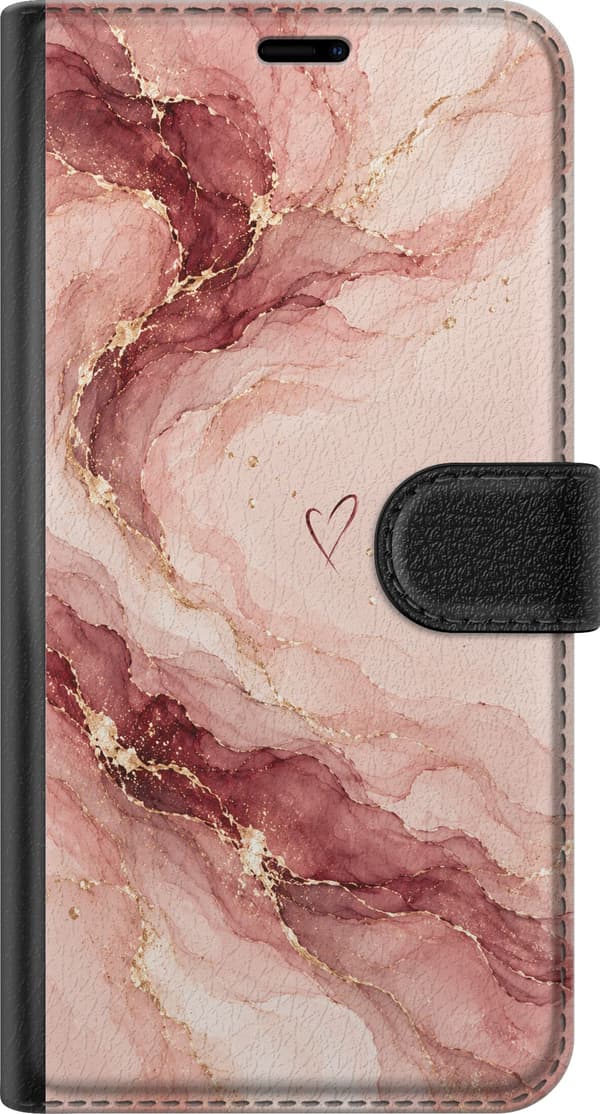 Kompatibelt Plånboksfodral till Huawei Mate 20 Pro Rosenmarmor rosa
