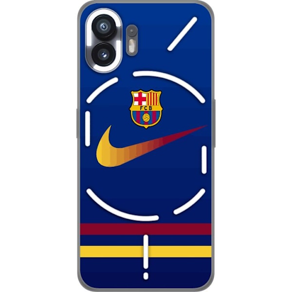 Nothing Phone (2) Läpinäkyvä kuori FC Barcelona