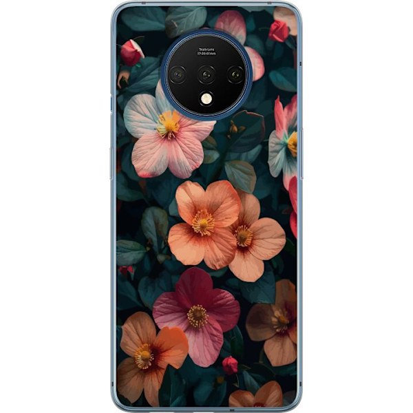 OnePlus 7T Gjennomsiktig deksel Blomster