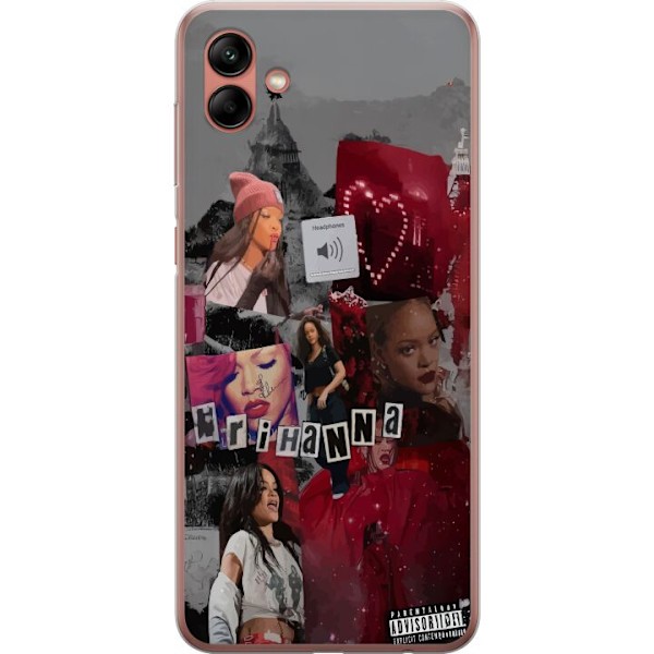 Samsung Galaxy A04 Gennemsigtig cover Rihanna – Iconic Fashion Moments