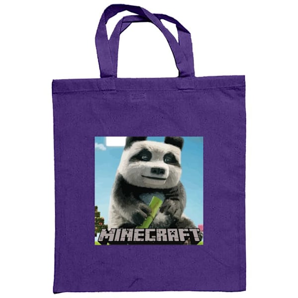 Tygpåse | Hållbar Shoppingväska i Tyg A Minecraft Movie Lila one size