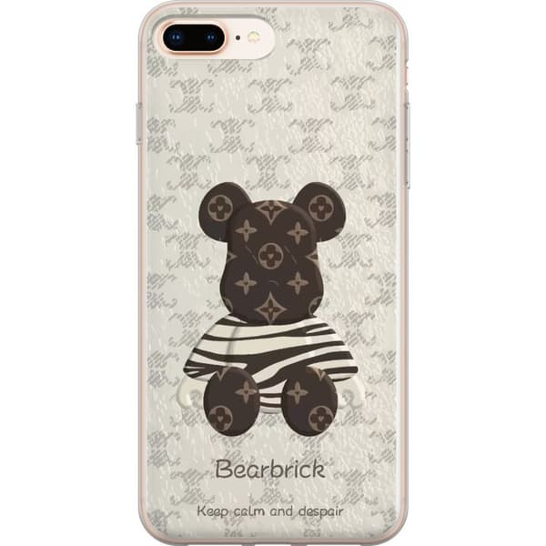 Kompatibel Mobilcover til Apple iPhone 8 Plus Bearbrick Design Legetøjsfigur Samlerobjekt