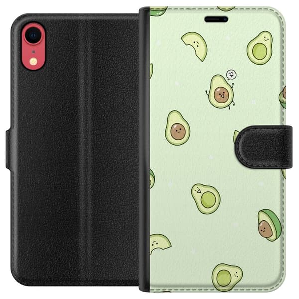 Kompatibel Tegnebogsetui til Apple iPhone XR Glad Avocado