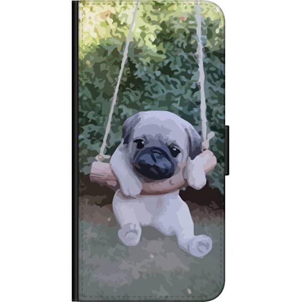 Samsung Galaxy A20s Plånboksfodral Pug On A Swing