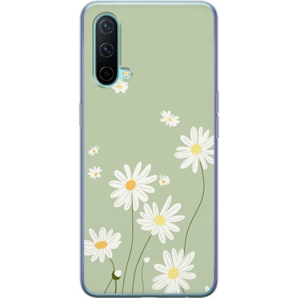 OnePlus Nord CE 5G Genomskinligt Skal Prästkragar – blommigt mönster i svensk sommarstil