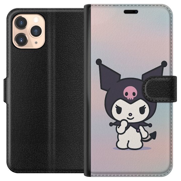 Apple iPhone 11 Pro Plånboksfodral Kawaii Sanrio Kuromi