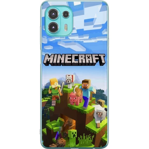 Kompatibelt Mobildeksel til Motorola Edge 20 Lite Minecraft Creeper-blokk piksel retrospill