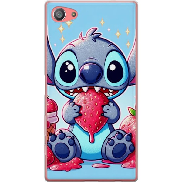 Sony Xperia Z5 Compact Genomskinligt Skal Strawberry Stitch