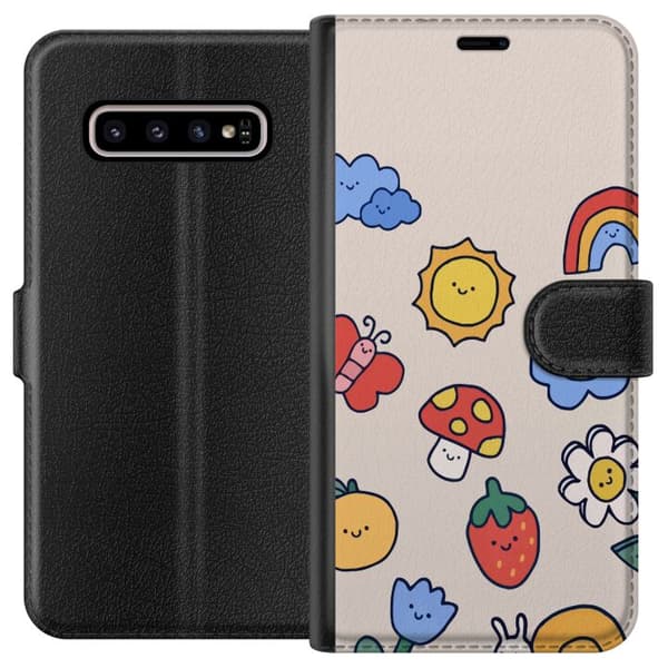 Kompatibelt Lommeboketui til Samsung Galaxy S10+ Søt